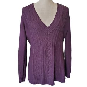 New York & Company Medium Purple Sweater